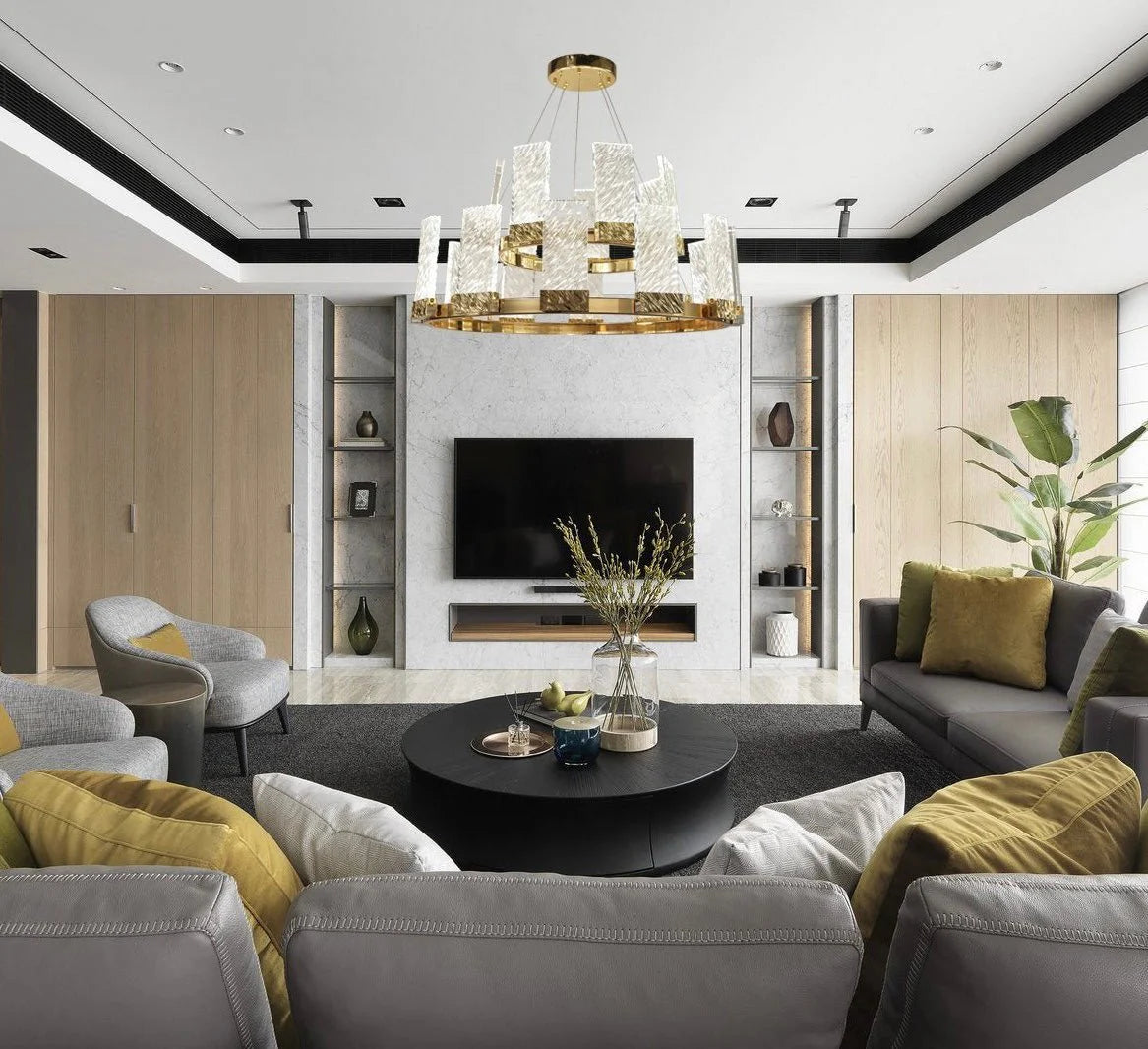 Aimee 2-Tier Round Chandelier-Vancei