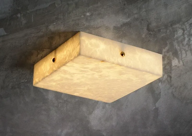 Alabaster Square Flushmount