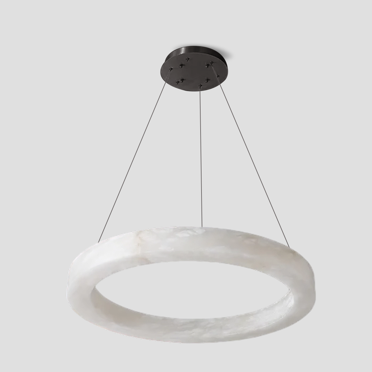 Glacera Alabaster Round Chandelier 19'' 27'' 36'' 60''D