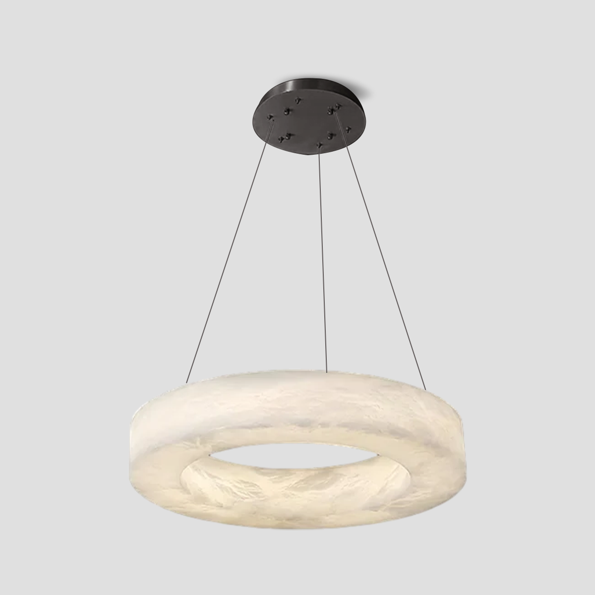 Glacera Alabaster Round Chandelier 19'' 27'' 36'' 60''D