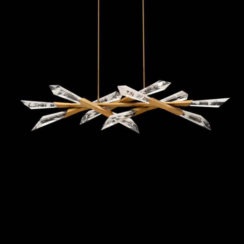 Solitude Rectangular Chandelier 60"