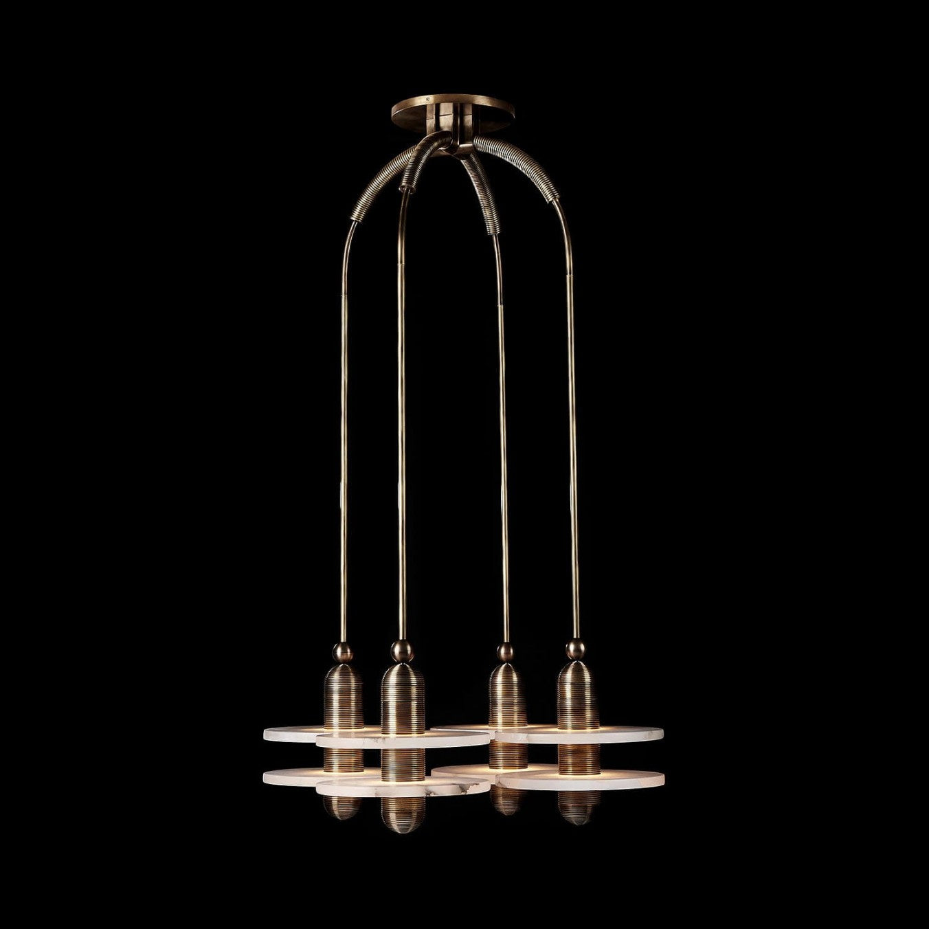 Median Alabaster Mono 4 Pendants