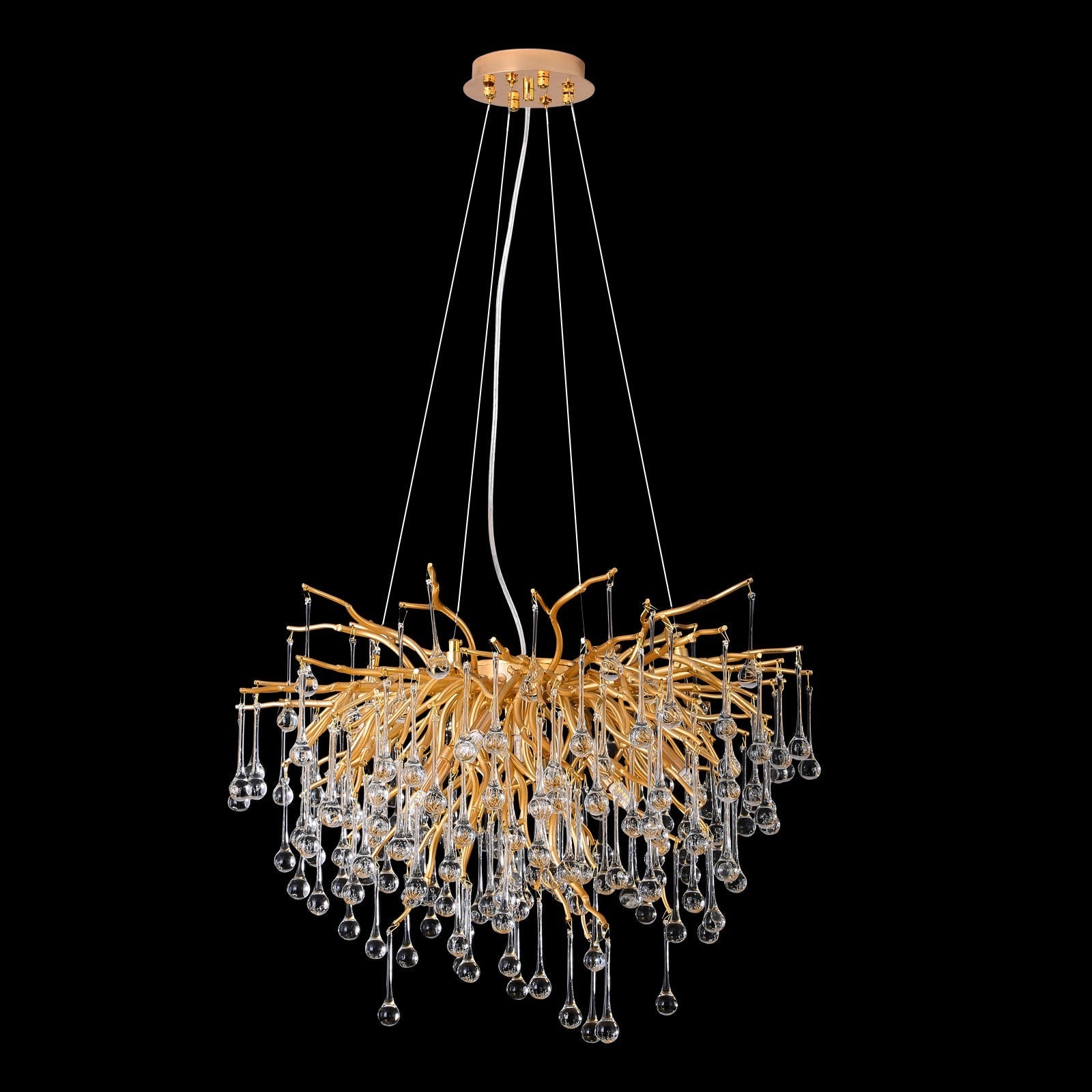 Doris Rain Branch Chandelier 23.5"D Gold-Vancei