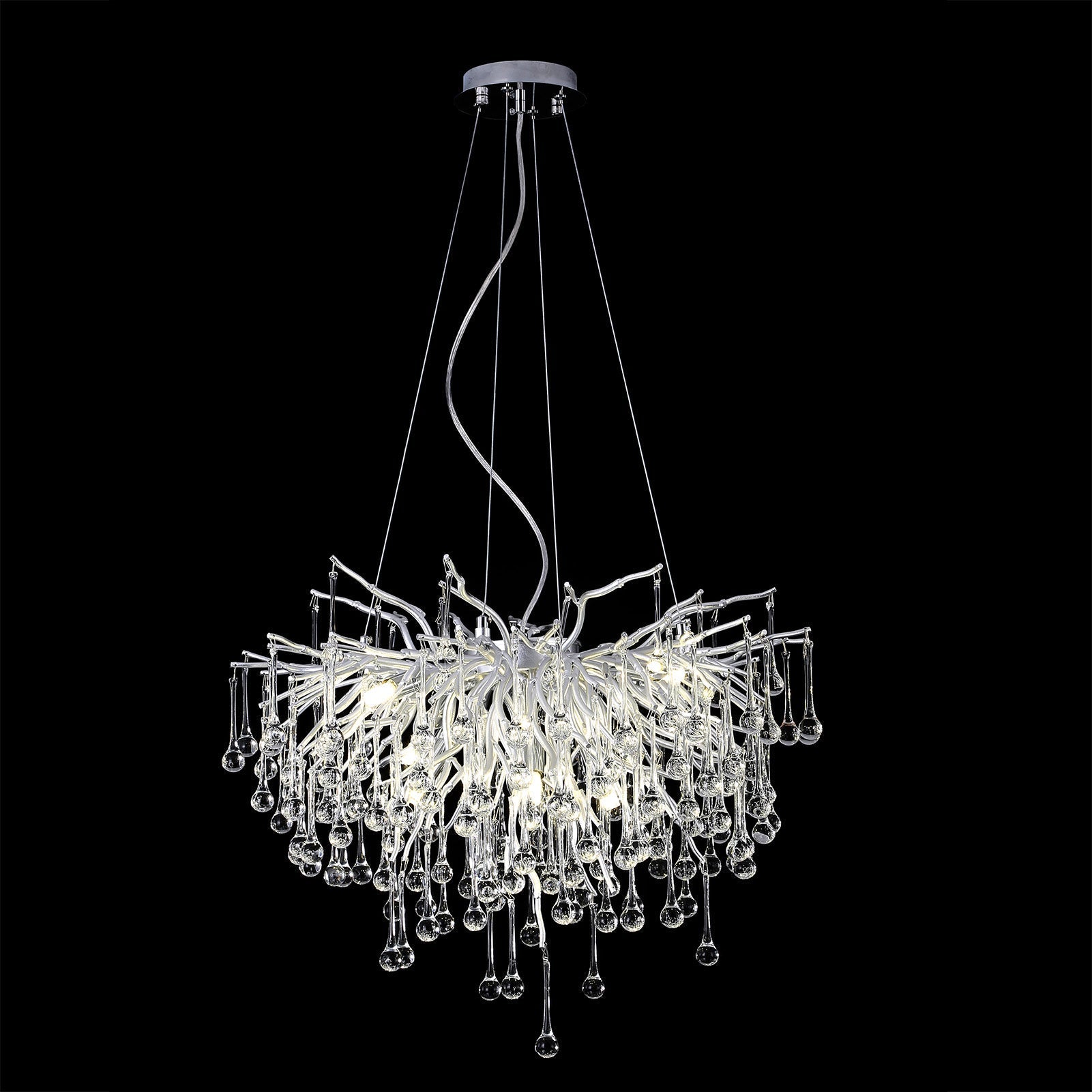 Doris Rain Branch Chandelier Dia 23.5" Silver-Vancei