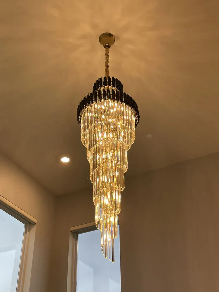 Cyrus Multiple Tier Crystal Chandelier-Vancei