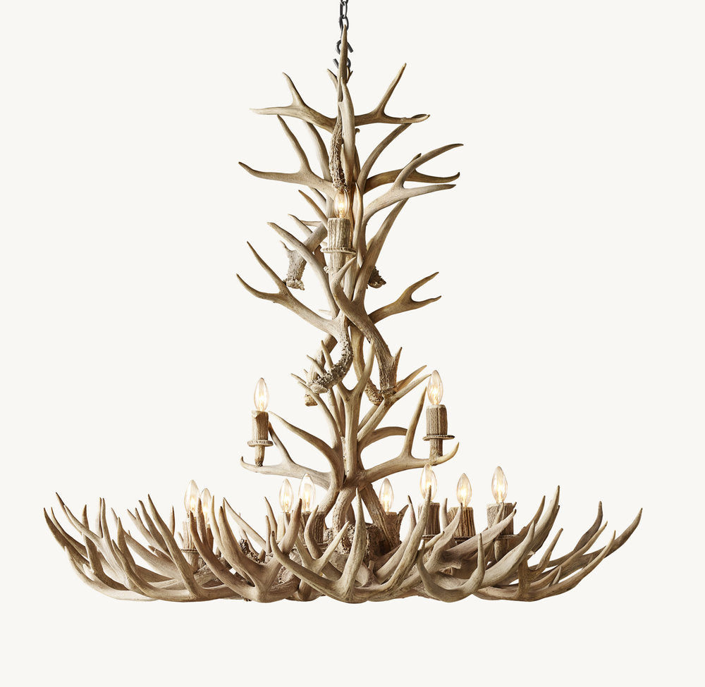 Natural Antler Chandelier 48"-Vancei