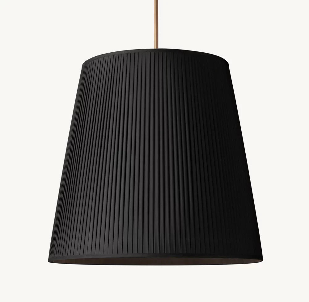 Reed Pleated Barrel Pendant Light-Vancei