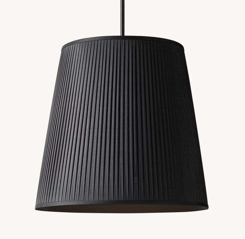 Reed Pleated Barrel Pendant Light-Vancei