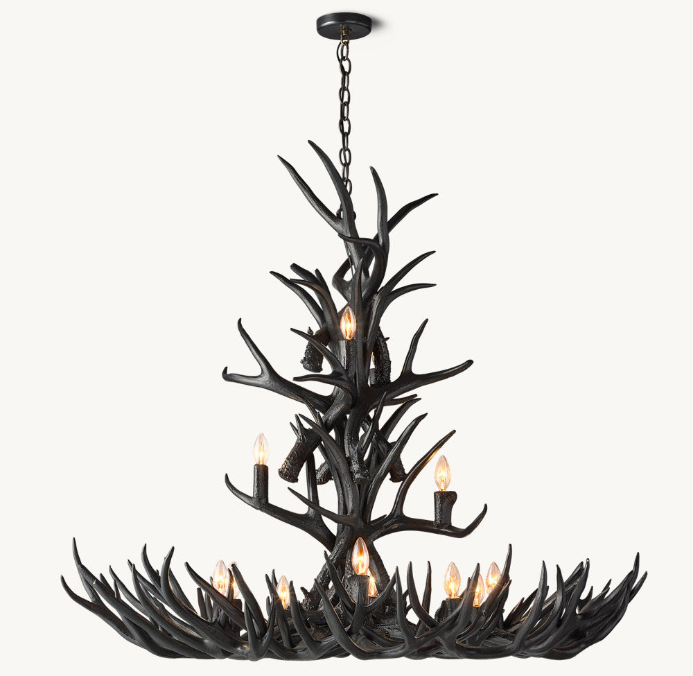 Natural Antler Chandelier 48"-Vancei