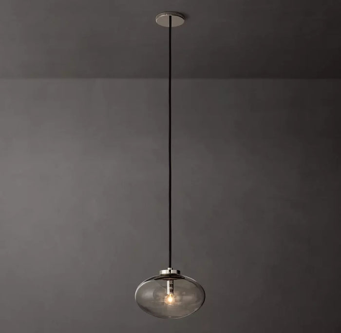 Cabrette Clear Glass Pendant 10''-Vancei