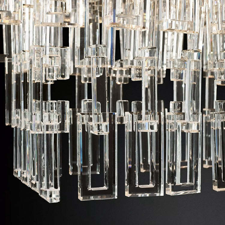 Marignan Tier K9 Crystal Rectangle Chandelier