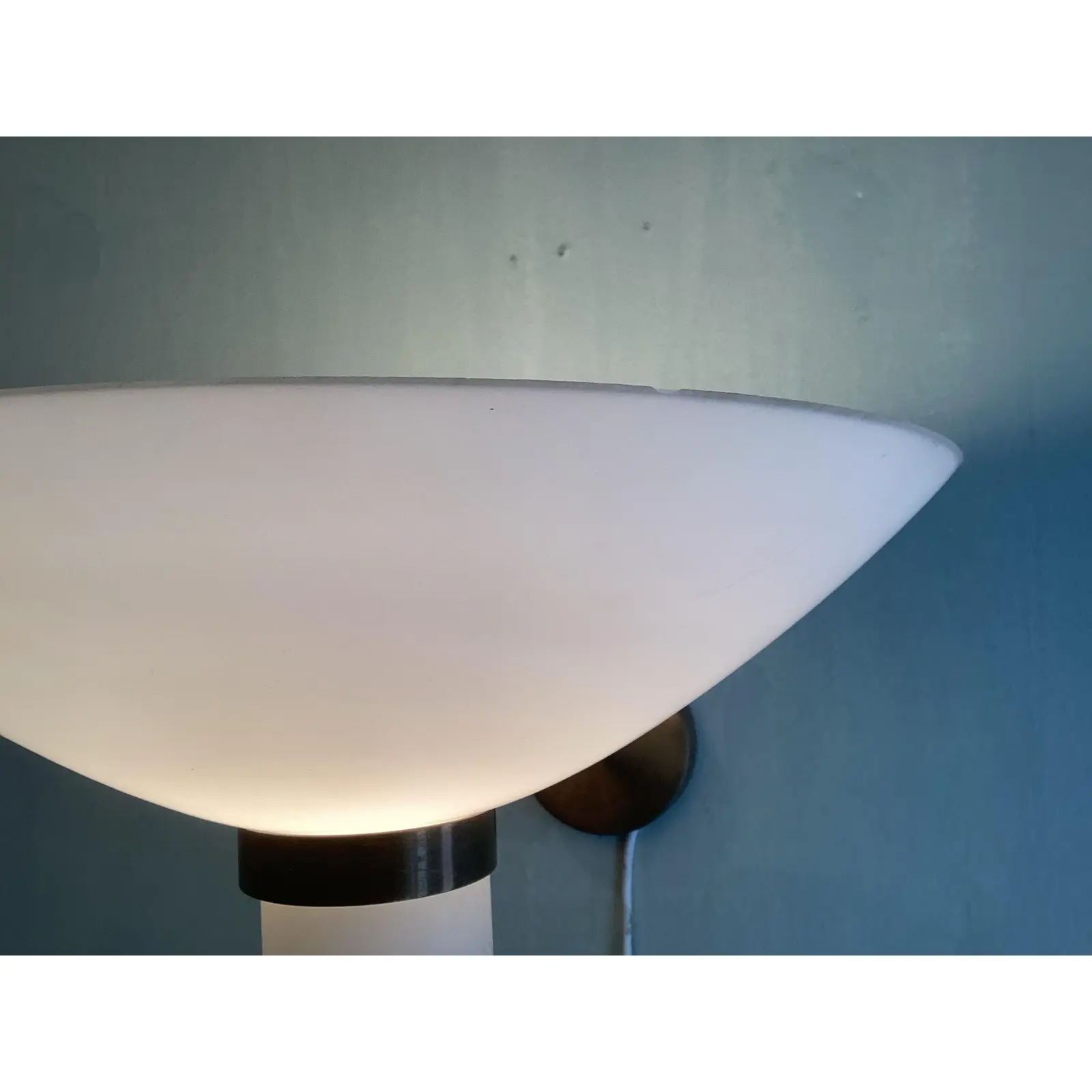 Scandinavian Brass & Glass Wall Light from Lyfa, 1960s