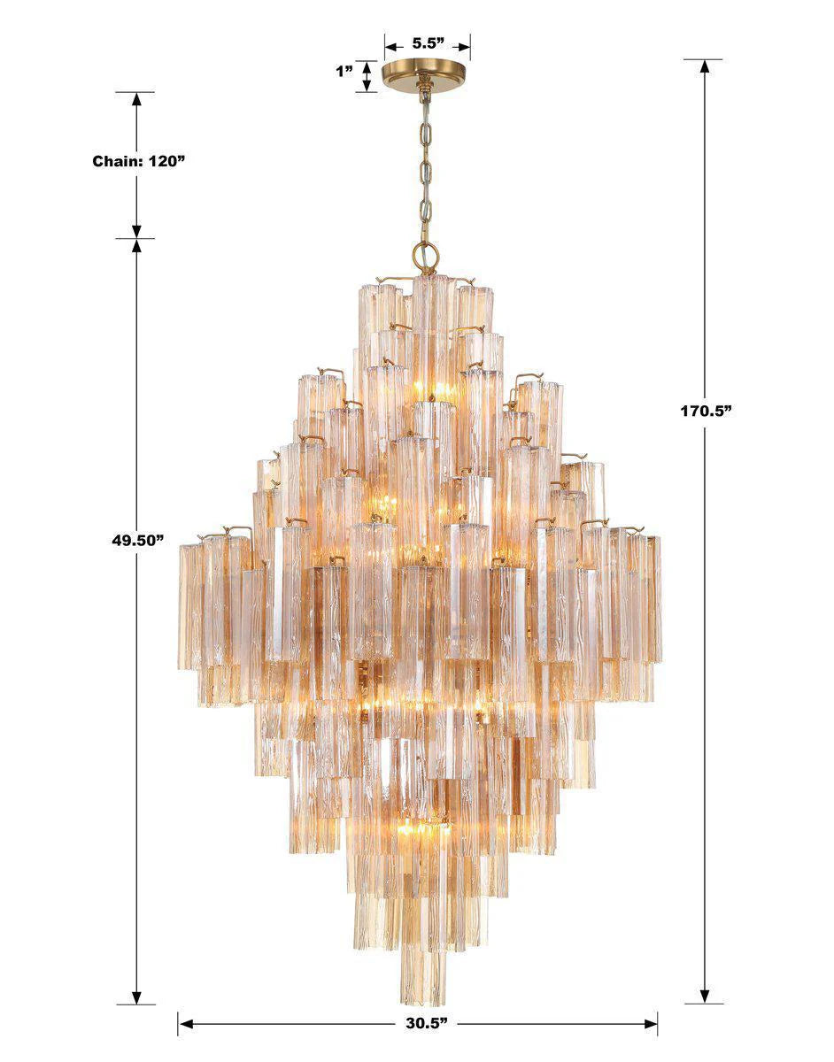 Addis Diamond Chandelier 49''H-Vancei