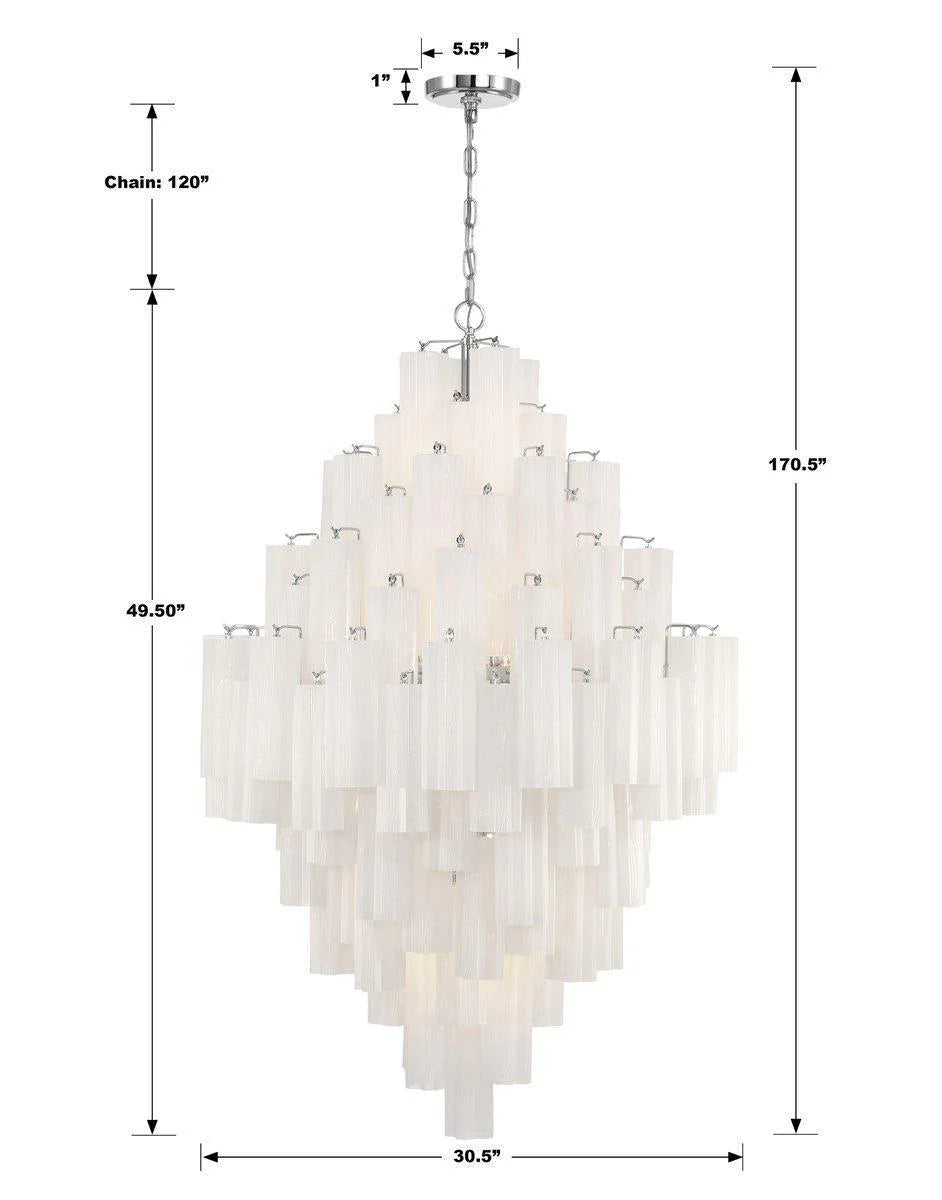 Addis Diamond Chandelier 49''H-Vancei