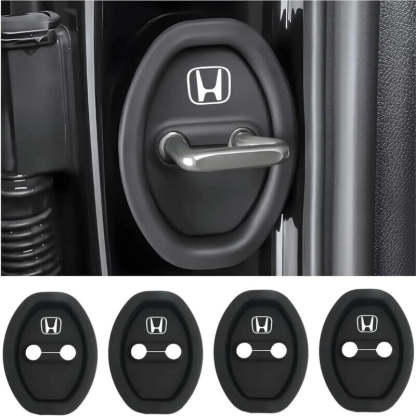 Universal Silicone Car Door Latch Covers - 4PCS Anti-Rust Noise Dampers