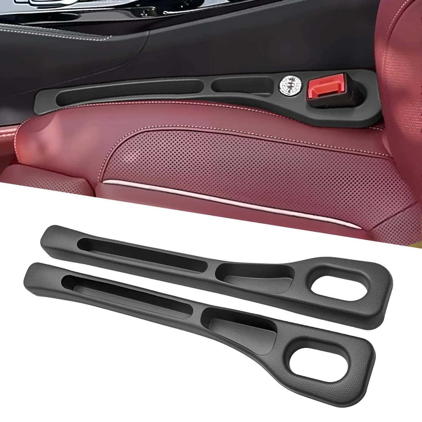 Dual-Slot Car Seat Gap Organizer — No More Lost Items - All Within Reach