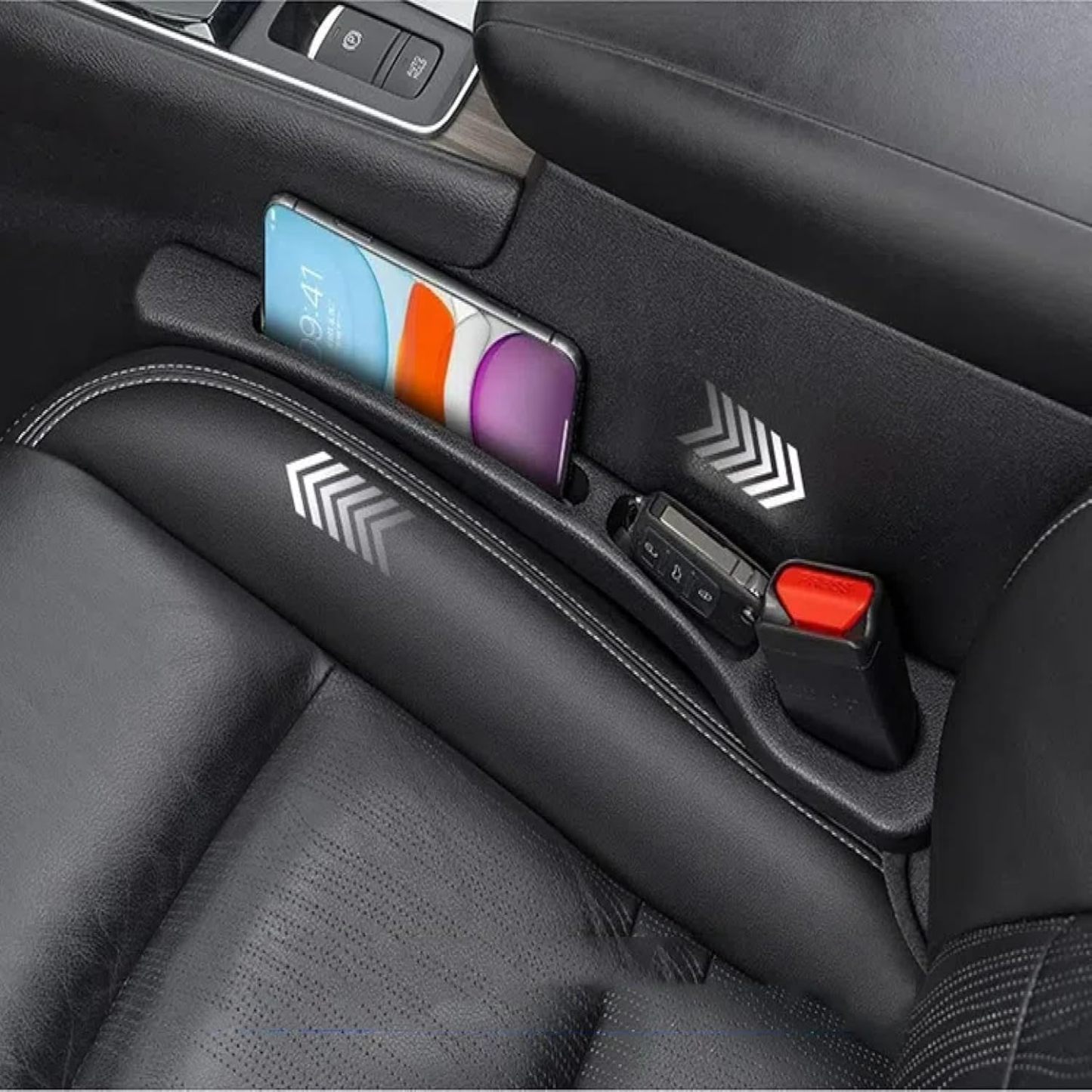 Dual-Slot Car Seat Gap Organizer — No More Lost Items - All Within Reach