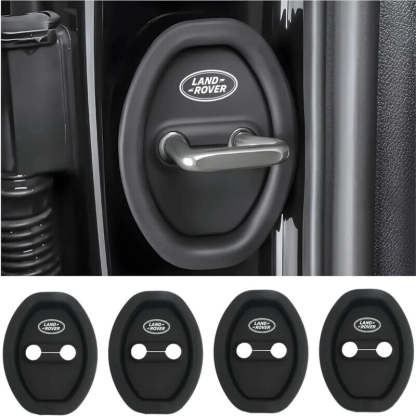 Universal Silicone Car Door Latch Covers - 4PCS Anti-Rust Noise Dampers