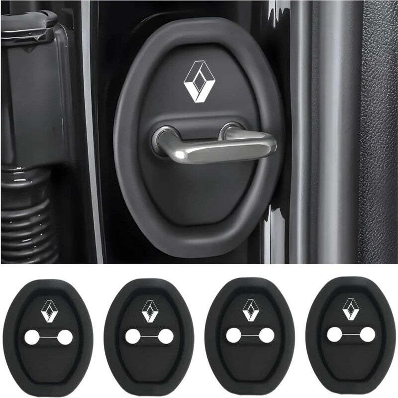 Universal Silicone Car Door Latch Covers - 4PCS Anti-Rust Noise Dampers