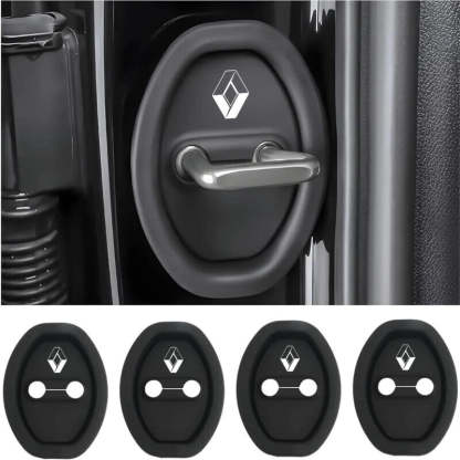 Universal Silicone Car Door Latch Covers - 4PCS Anti-Rust Noise Dampers