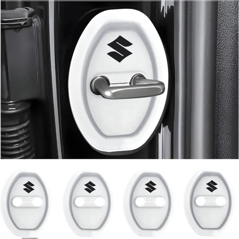 Universal Silicone Car Door Latch Covers - 4PCS Anti-Rust Noise Dampers