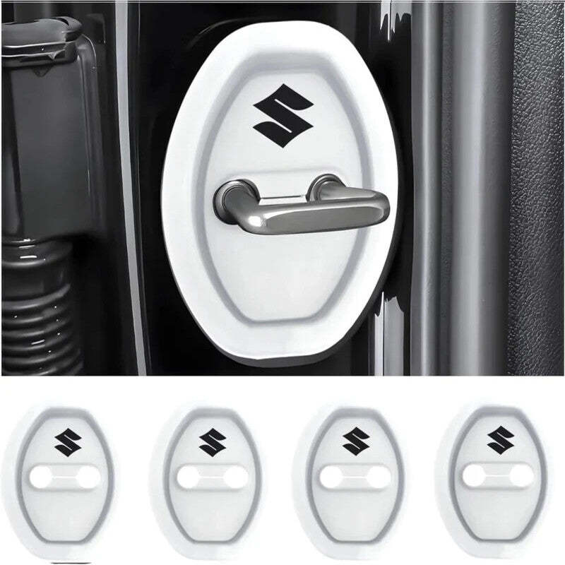 Universal Silicone Car Door Latch Covers - 4PCS Anti-Rust Noise Dampers