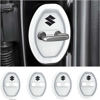 Universal Silicone Car Door Latch Covers - 4PCS Anti-Rust Noise Dampers