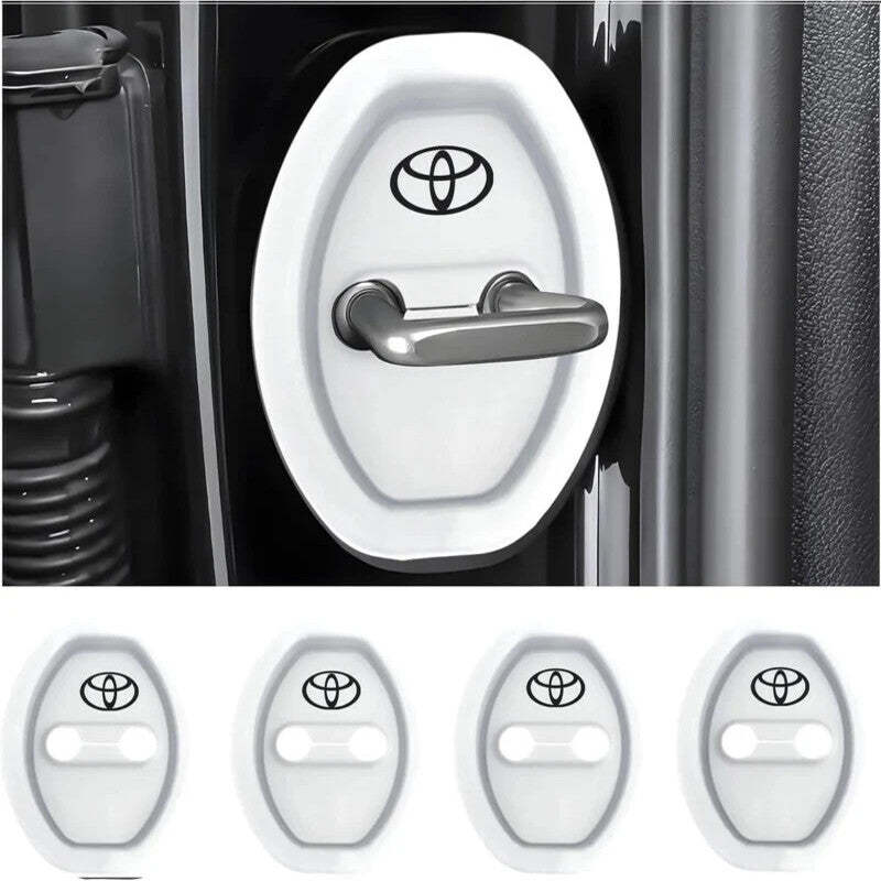 Universal Silicone Car Door Latch Covers - 4PCS Anti-Rust Noise Dampers