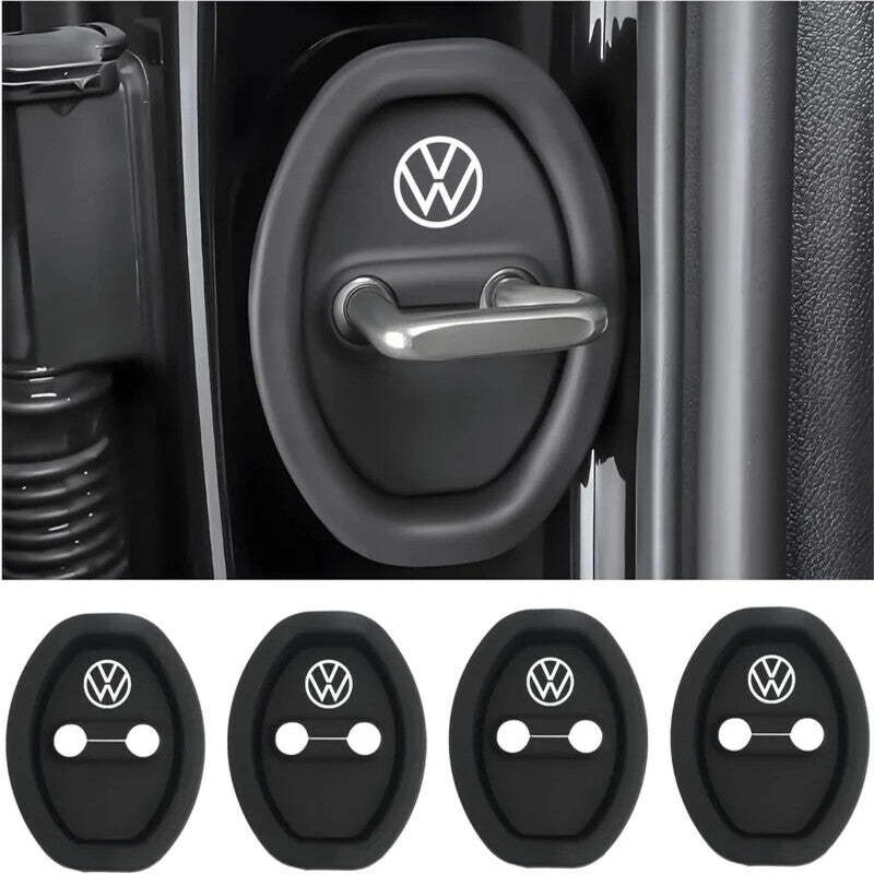 Universal Silicone Car Door Latch Covers - 4PCS Anti-Rust Noise Damper