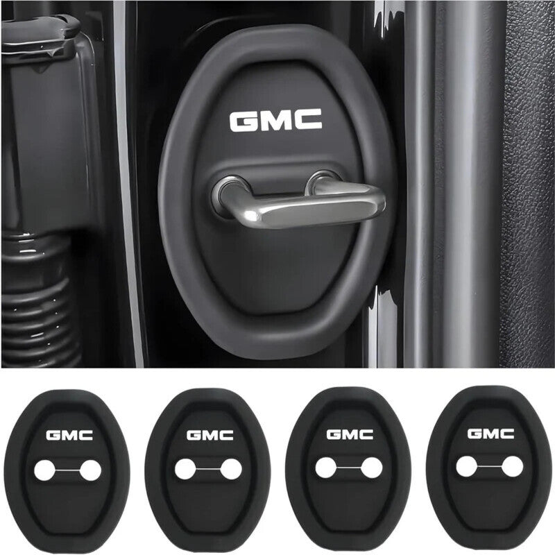 Universal Silicone Car Door Latch Covers - 4PCS Anti-Rust Noise Dampers