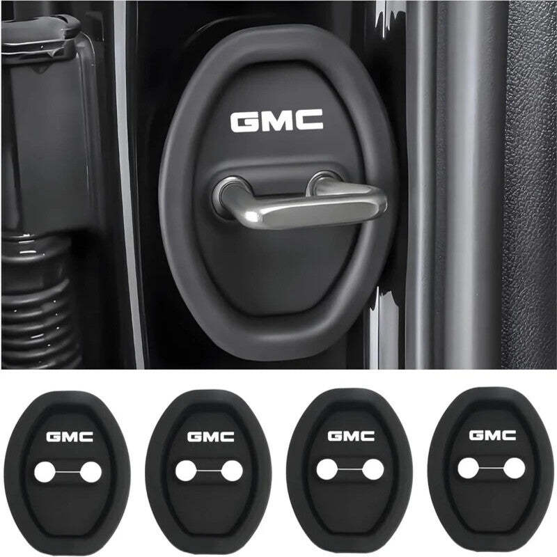 Universal Silicone Car Door Latch Covers - 4PCS Anti-Rust Noise Dampers