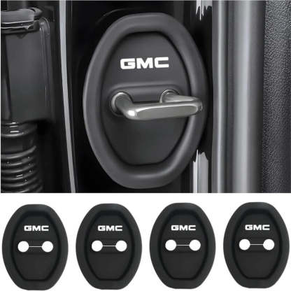 Universal Silicone Car Door Latch Covers - 4PCS Anti-Rust Noise Dampers