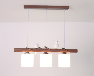Bird Wooden Chandelier