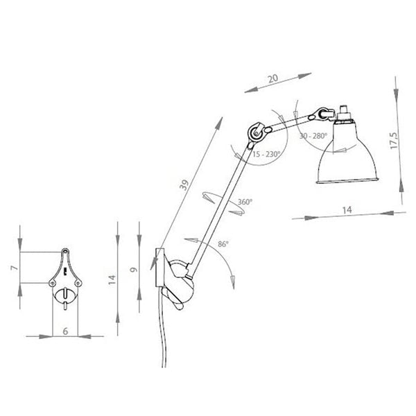 Lampe Gras Ceiling light