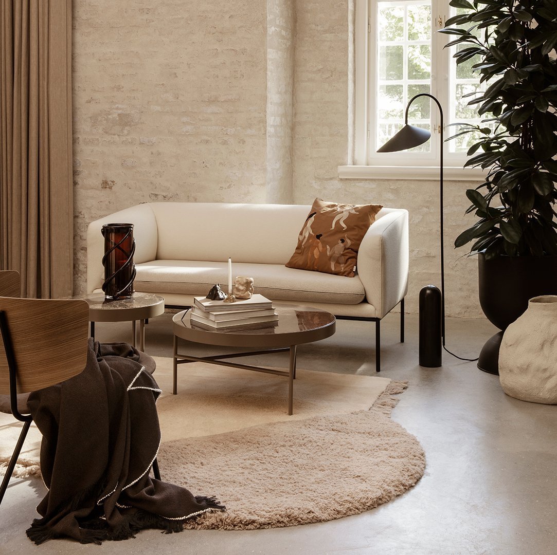 Arum Marble Base Conical Cover Floor Lamp G66