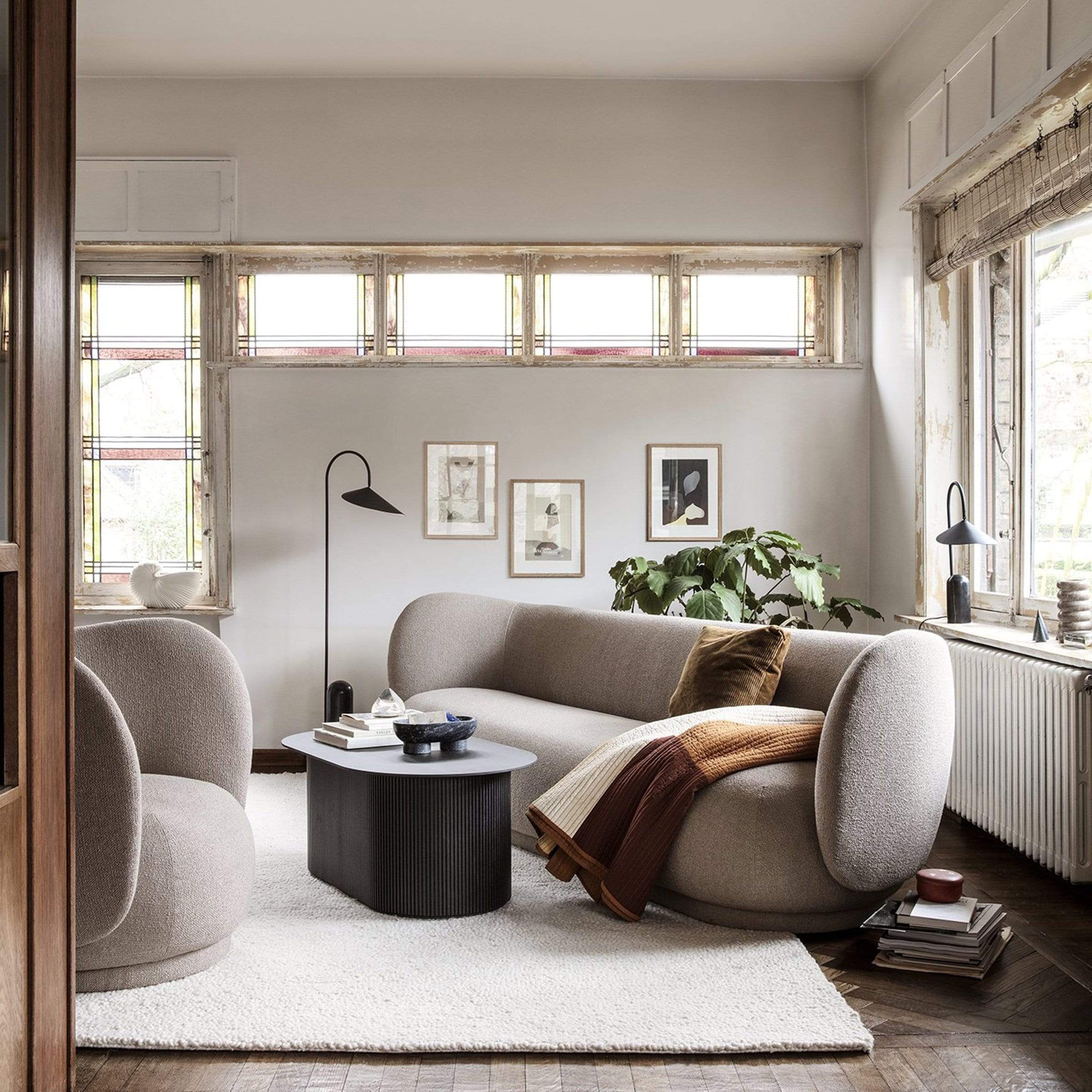 Arum Marble Base Conical Cover Floor Lamp G66