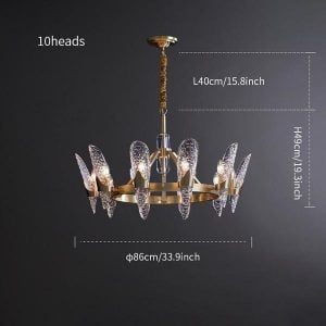 Chandelier/Brass