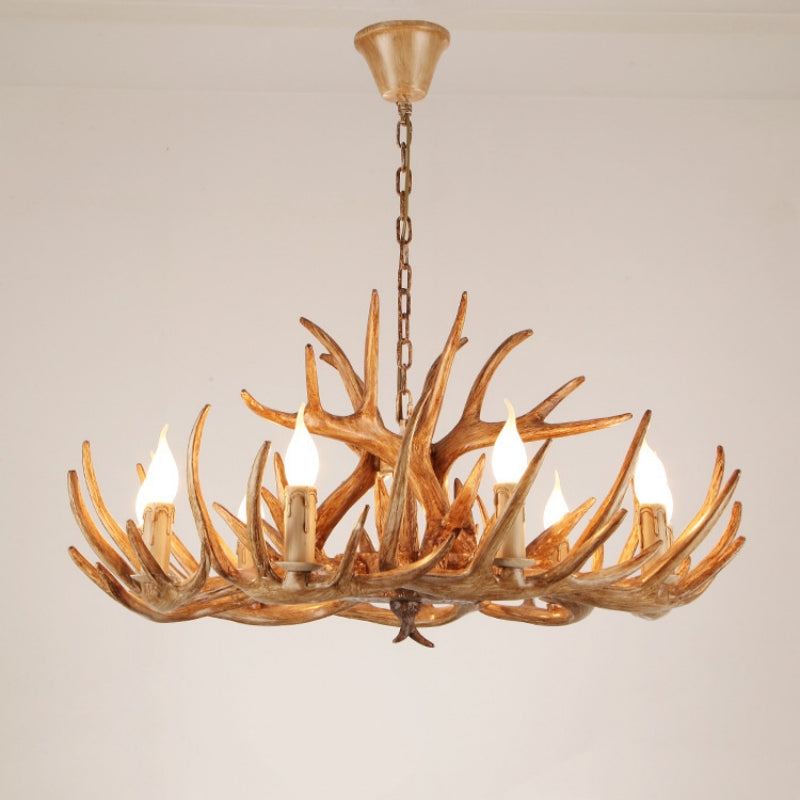 Austin Retro Deer Horn Resin Chandelier Living Room