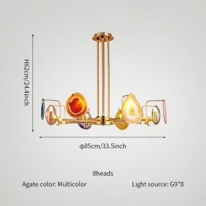 Agate Chandelier