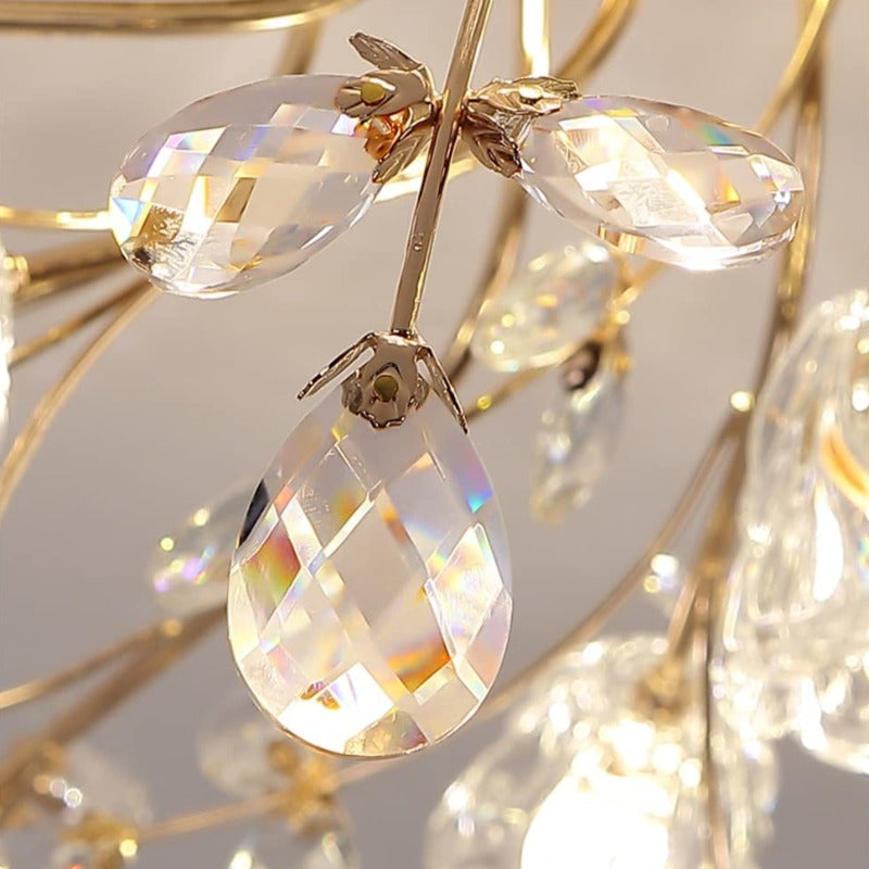 Lily Art Deco Elegant Flower Flush Mount Ceiling Lights