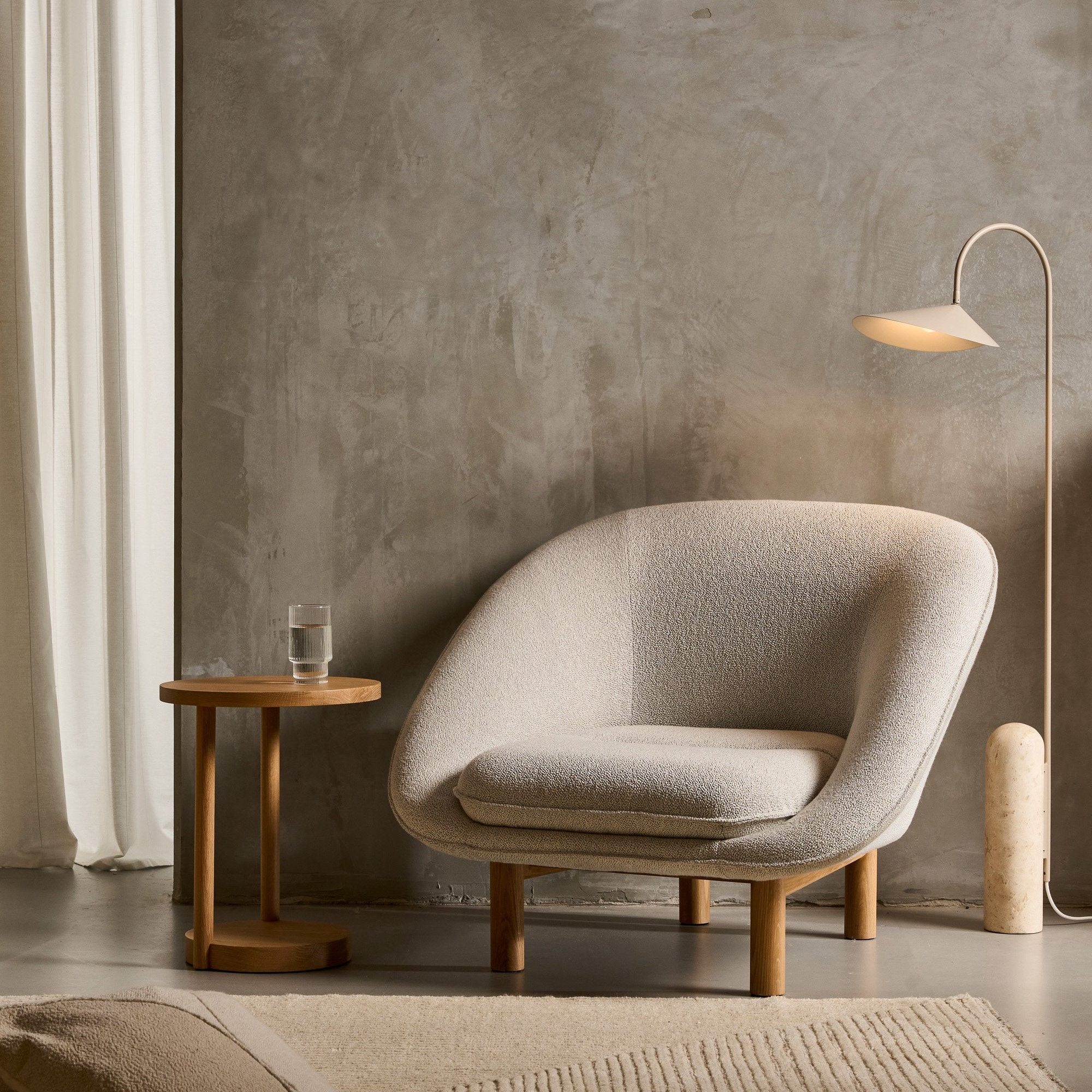 Arum Marble Base Conical Cover Floor Lamp G66