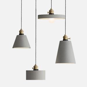 Concrete Vasa Minimalist Pendant Light