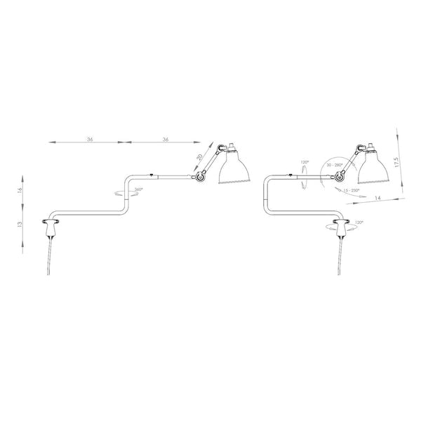 Lampe Gras Wall / Ceiling light series