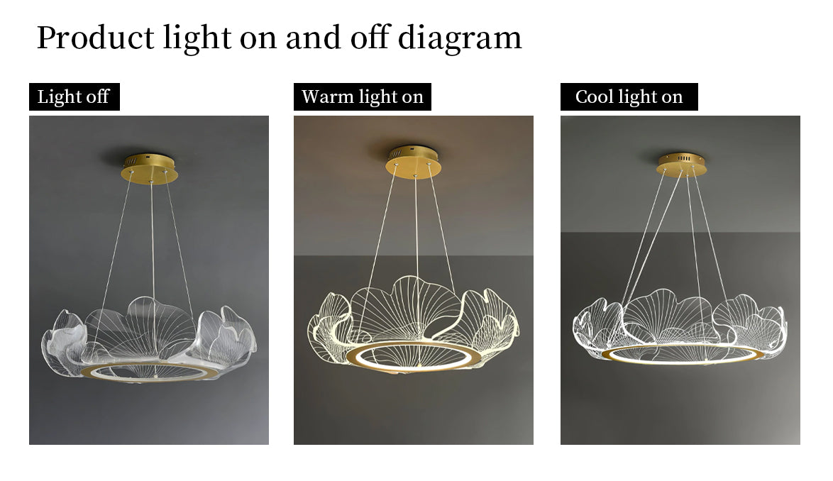 Marilyn Modern Blown Pendant Light, Metal/Acrylic, Living Room/Hall