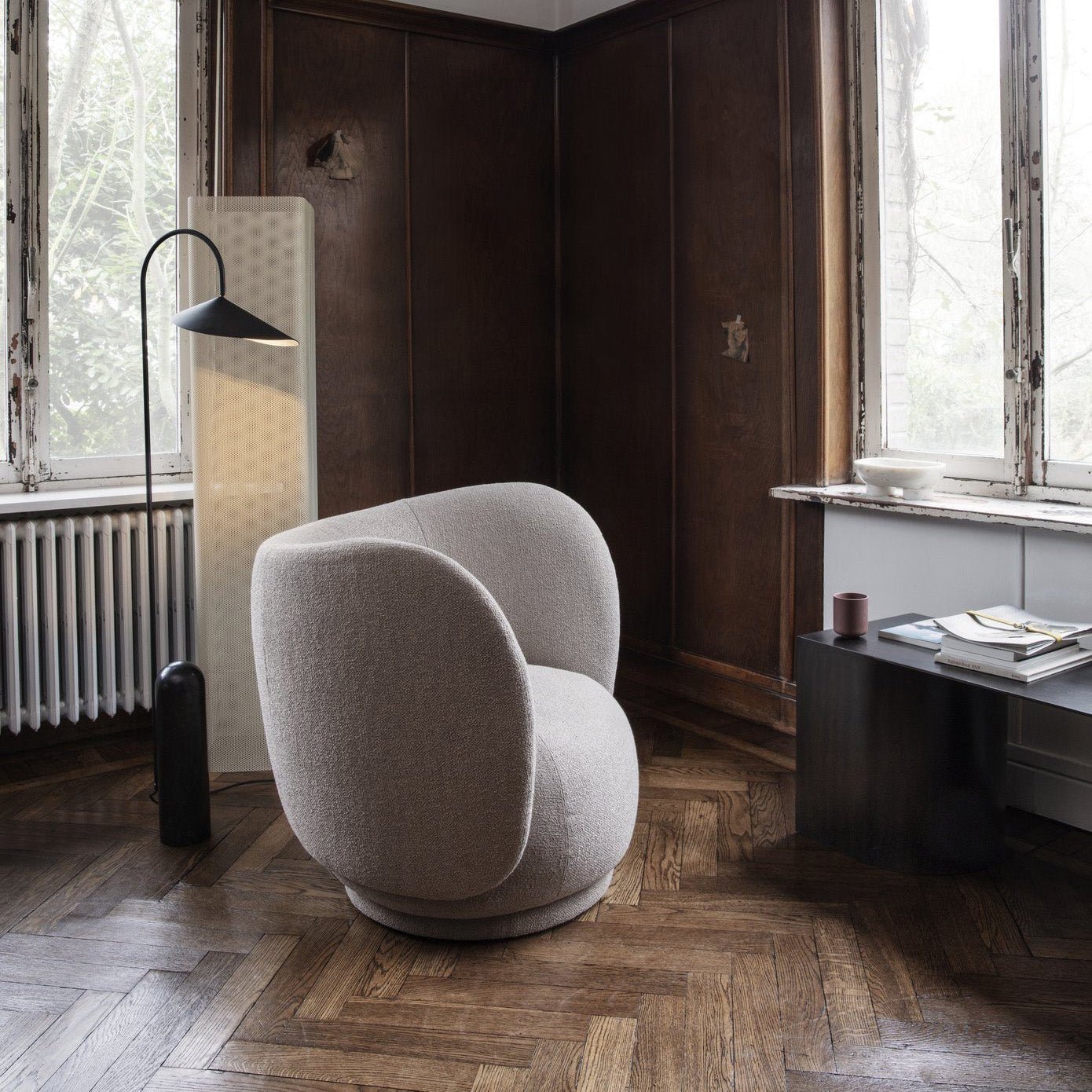 Arum Marble Base Conical Cover Floor Lamp G66