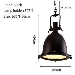 Industrial Country metal pendant light