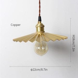 Brass Umbrella Pendant