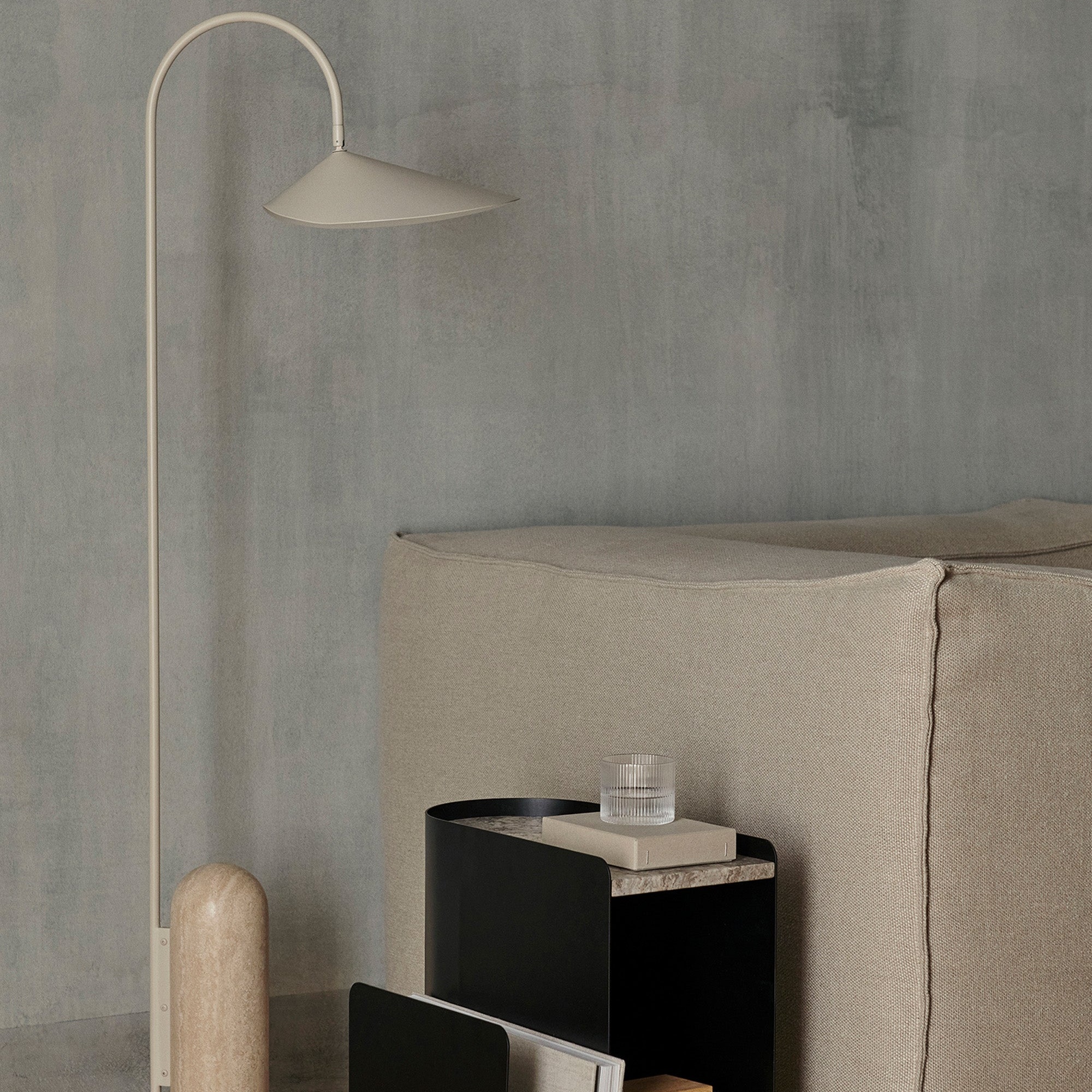 Arum Marble Base Conical Cover Floor Lamp G66