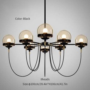 Glass ball chandelier