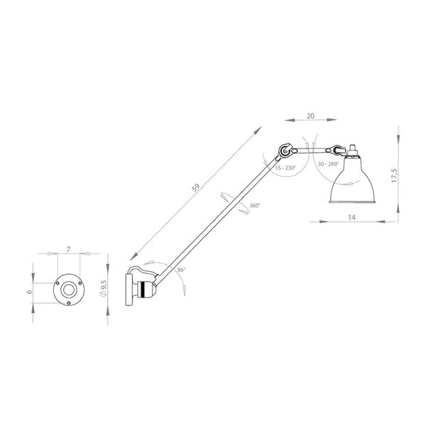 Lampe Gras Ceiling light